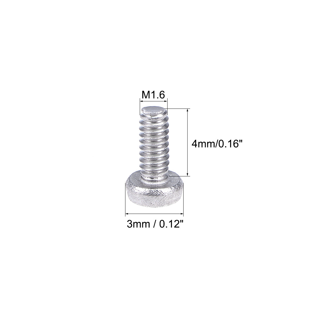 uxcell Uxcell Machine Screws Pan Phillips Cross Head Screw 304 Stainless Steel Fasteners Bolts 50pcs