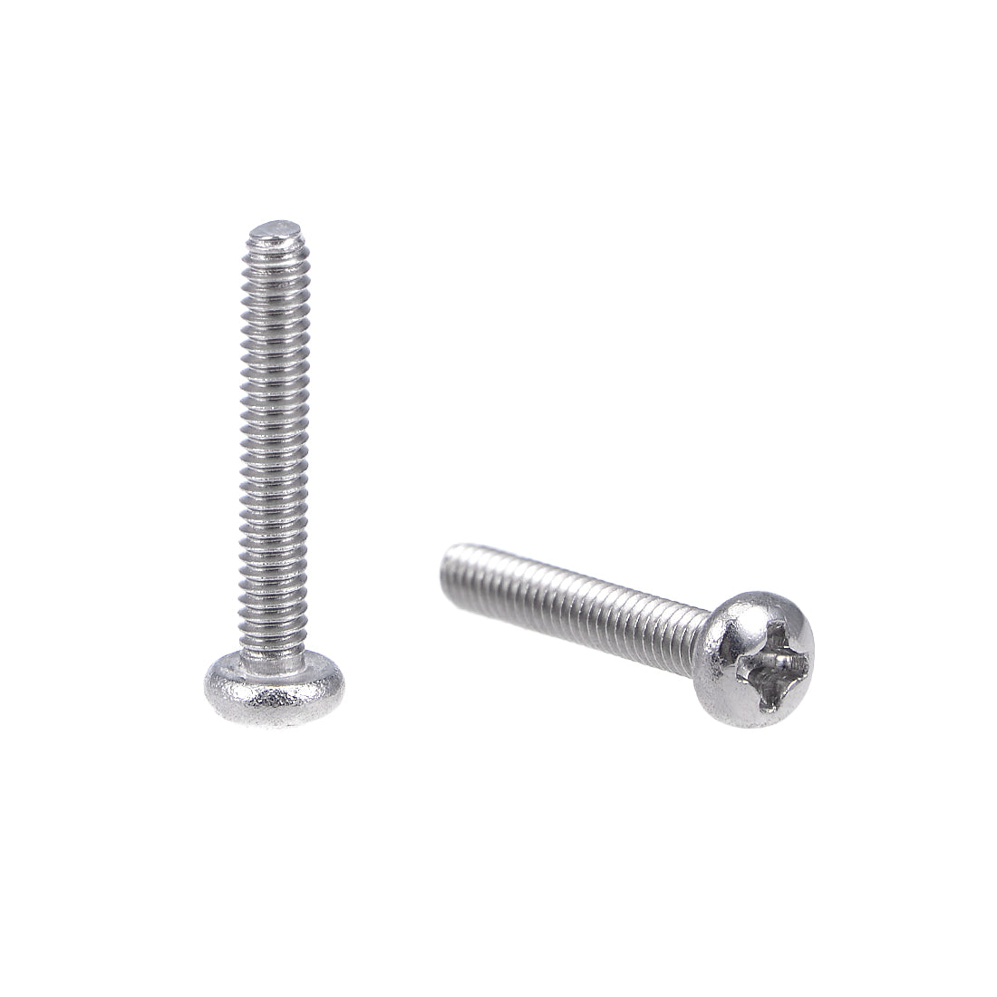 uxcell Uxcell Machine Screws Pan Phillips Cross Head Screw Stainless Steel Fasteners Bolts, 60Pcs