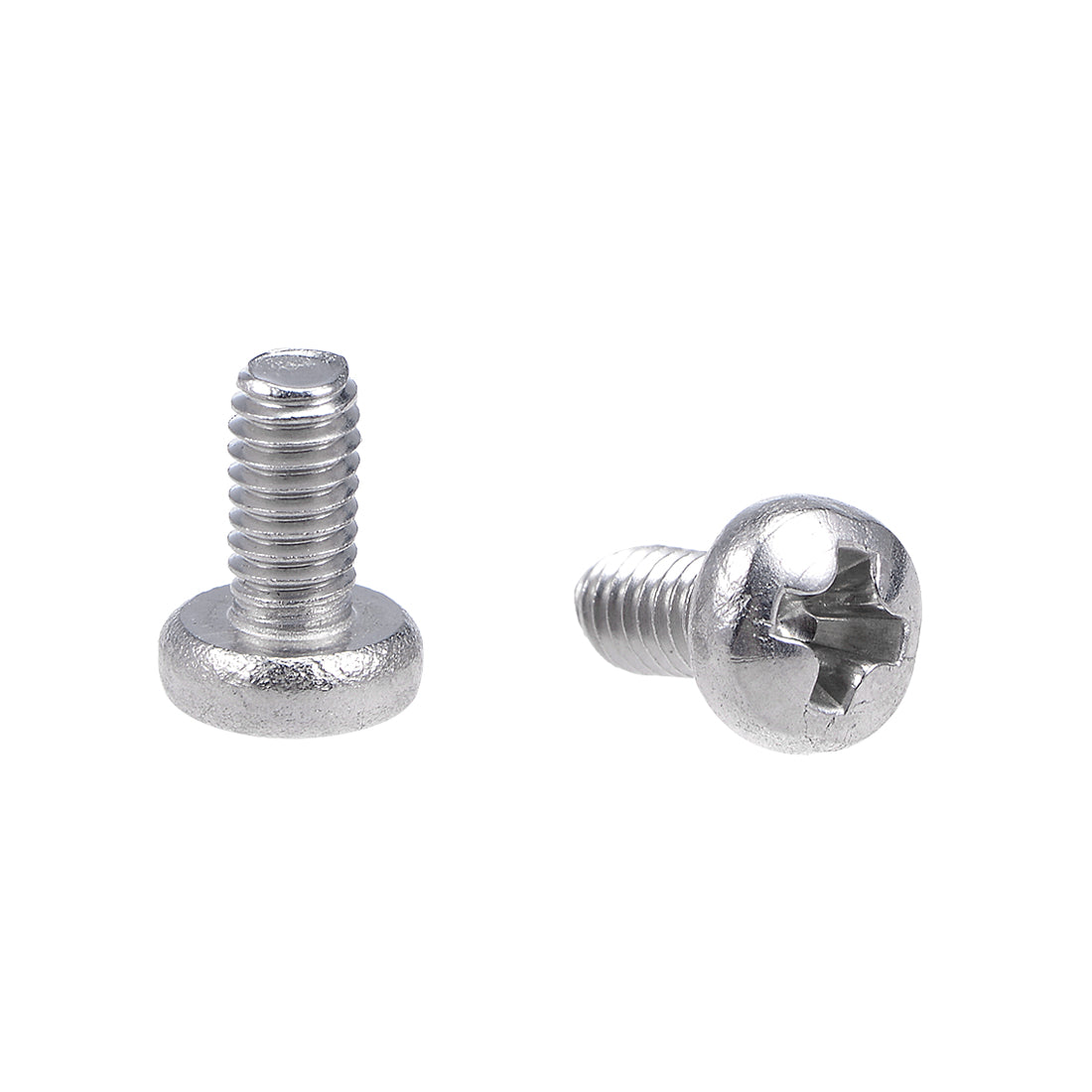 uxcell Uxcell Machine Screws Pan Phillips Head Screw Stainless Steel Fasteners Bolts, 100Pcs