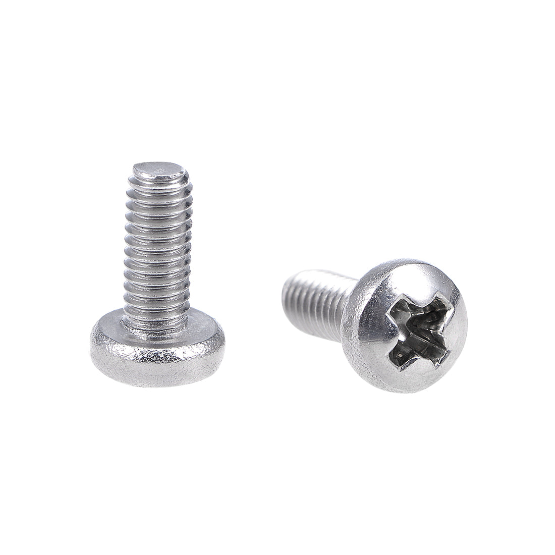 uxcell Uxcell Machine Screws Pan Phillips Cross Head Screw Stainless Steel Fasteners Bolts, 60Pcs