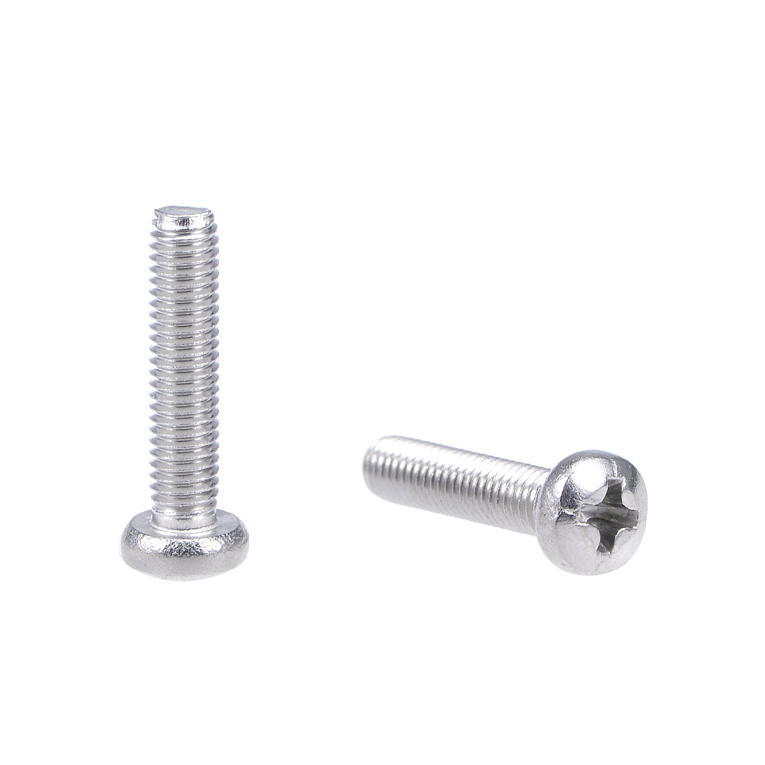 uxcell Uxcell Machine Screws Pan Phillips Head 304 Stainless Steel Fasteners Bolts 100Pcs