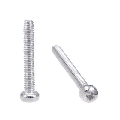 Harfington Uxcell Machine Screws Pan Phillips Head 304 Stainless Steel Fasteners Bolts 100Pcs