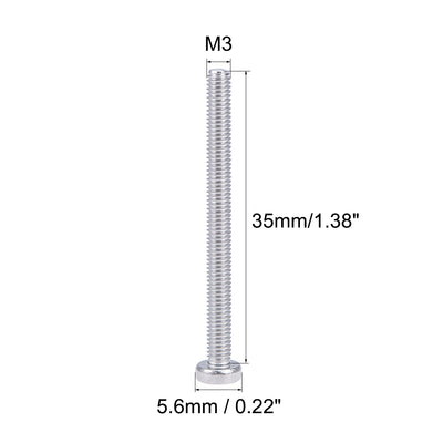 Harfington Uxcell Machine Screws Pan Phillips Head 304 Stainless Steel Fasteners Bolts 100Pcs