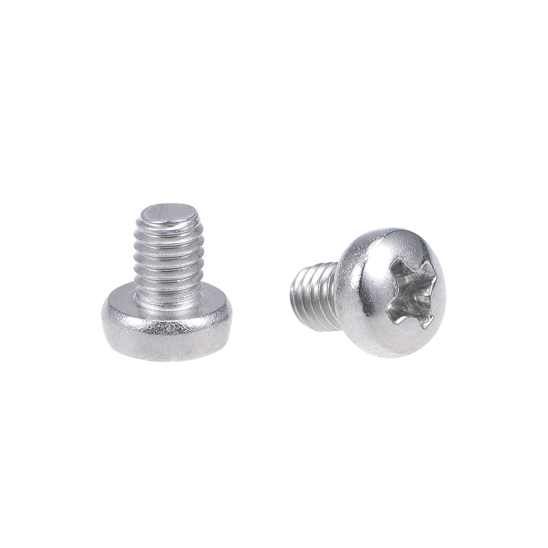 uxcell Uxcell Machine Screws Pan Phillips Head 304 Stainless Steel Fasteners Bolts 100Pcs