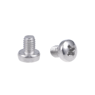 Harfington Uxcell Machine Screws Pan Phillips Head 304 Stainless Steel Fasteners Bolts 100Pcs