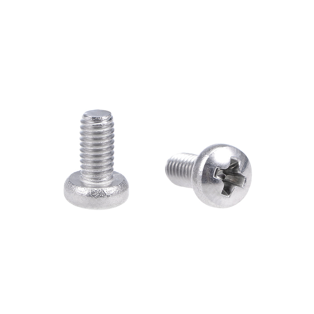 uxcell Uxcell Machine Screws Pan Phillips Head 304 Stainless Steel Fasteners Bolts 100Pcs