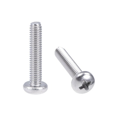 Harfington Uxcell Machine Screws Pan Phillips Cross Head Screw, Fasteners Bolts 30Pcs