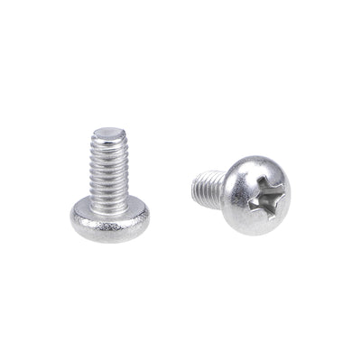 Harfington Uxcell Machine Screws Pan Phillips Cross Head Screw, Fasteners Bolts 30Pcs