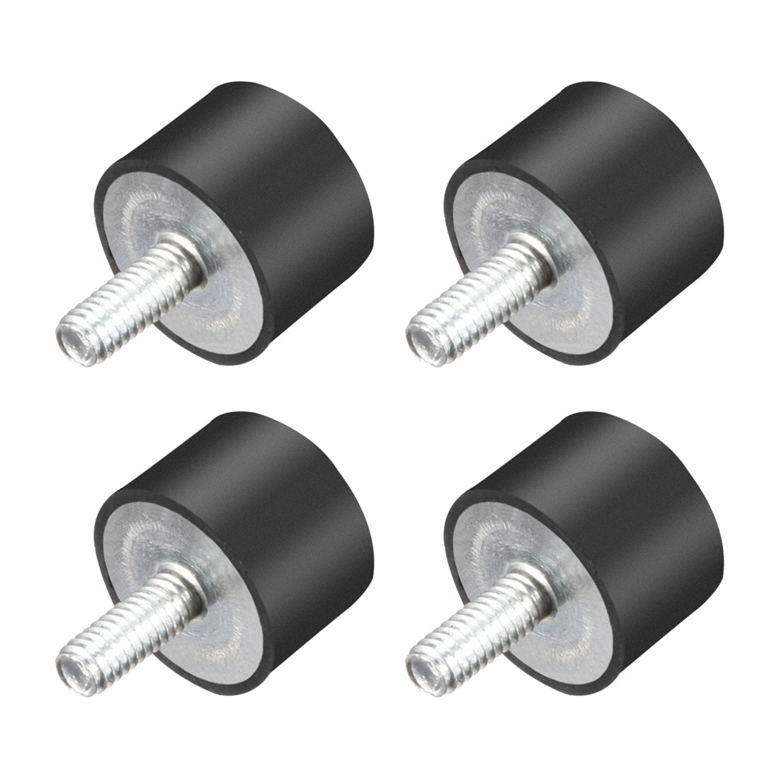 uxcell Uxcell Thread Rubber Mounts,Vibration Isolators,Cylindrical w Studs  4pcs