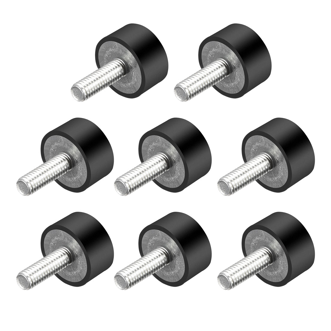 uxcell Uxcell Thread Rubber Mounts,Vibration Isolators,Cylindrical w Studs 8pcs
