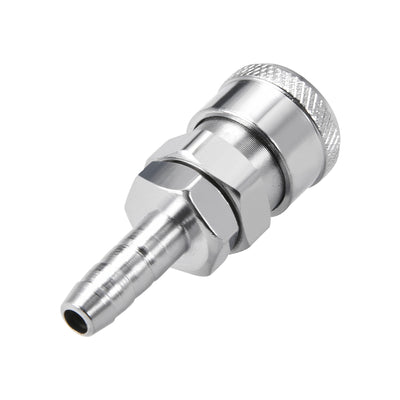 Harfington Uxcell Quick accoupler, 5/16" Barb x 1/2" Female Quick Disconnect Air Fitting Connector