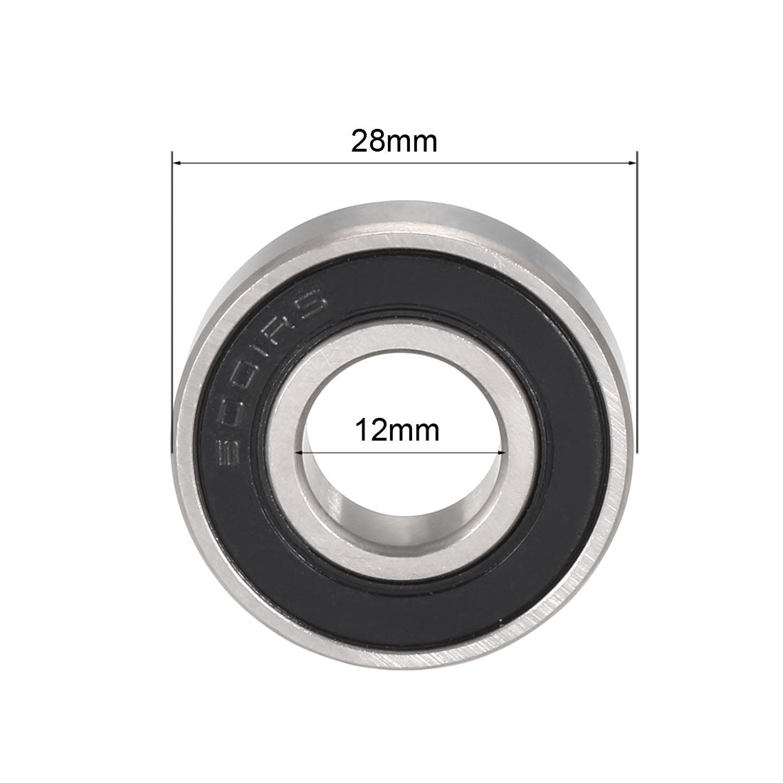 uxcell Uxcell Deep Groove Ball Bearing Double Sealed Chrome Steel P0 Z1 Metric Bearings