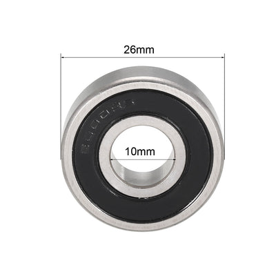 Harfington Uxcell Deep Groove Ball Bearing Double Sealed Chrome Steel P0 Z1 Metric Bearings