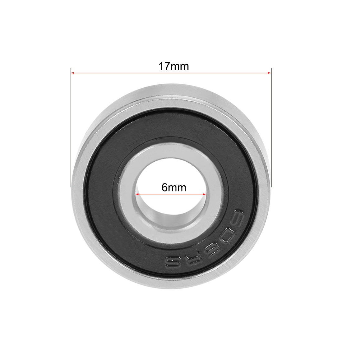 uxcell Uxcell Deep Groove Ball Bearings Metric Double Sealed Chrome Steel Rollers