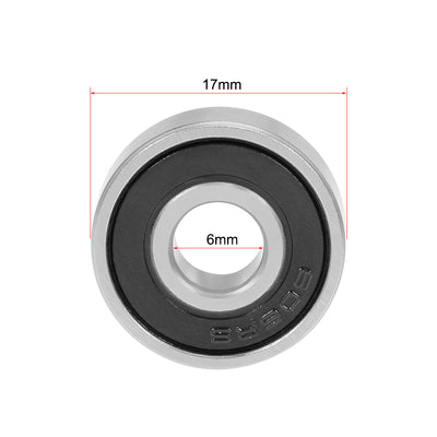 Harfington Uxcell Deep Groove Ball Bearings Metric Double Sealed Chrome Steel Rollers