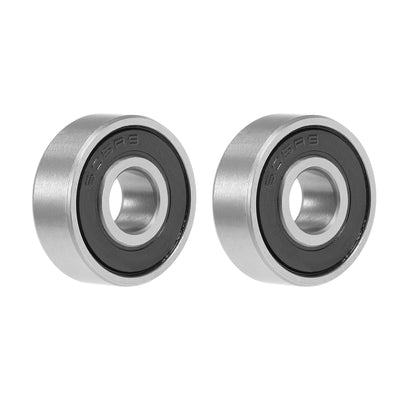 Harfington Uxcell Deep Groove Ball Bearings Metric Double Sealed Chrome Steel Rollers