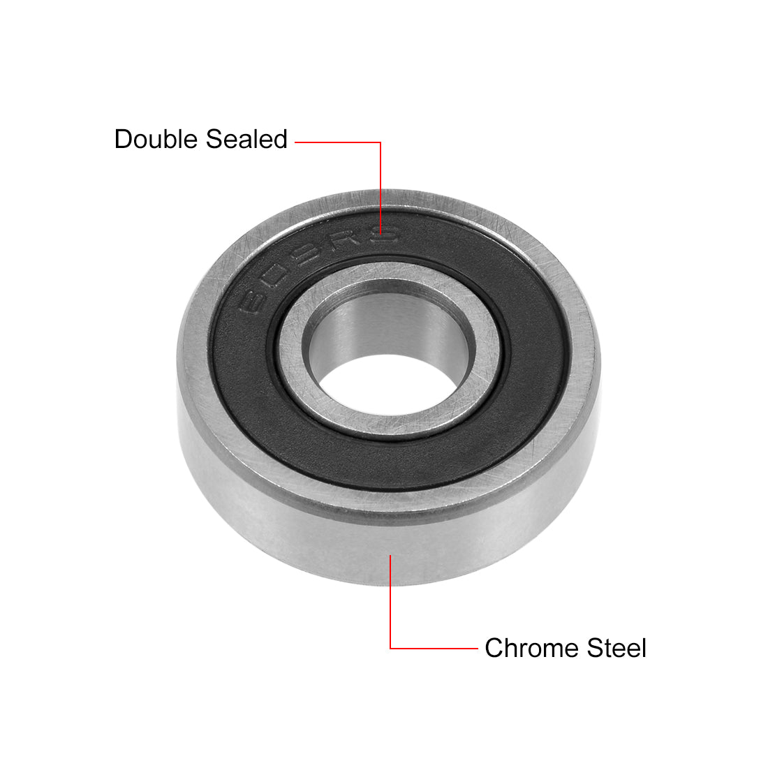 uxcell Uxcell Deep Groove Ball Bearings Metric Double Sealed Chrome Steel Rollers