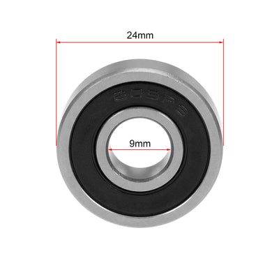 Harfington Uxcell Deep Groove Ball Bearings Metric Double Sealed Chrome Steel Rollers