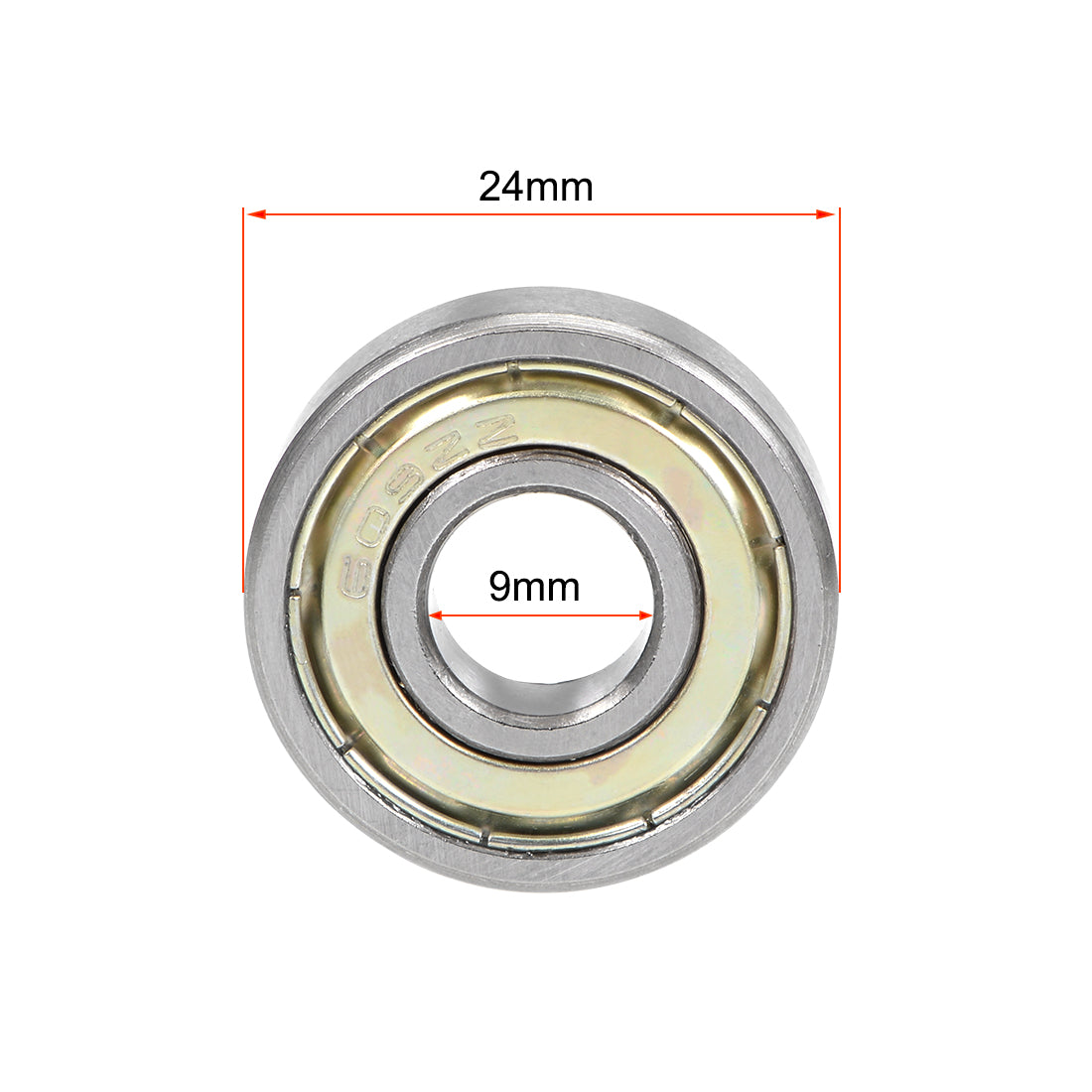 uxcell Uxcell Deep Groove Ball Bearings Double Shielded Chrome Steel Bearing