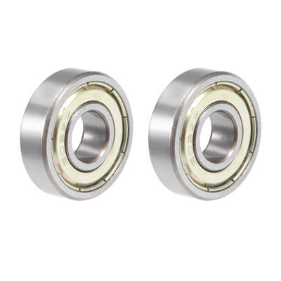 Harfington Uxcell Deep Groove Ball Bearings Double Shielded Chrome Steel Bearing