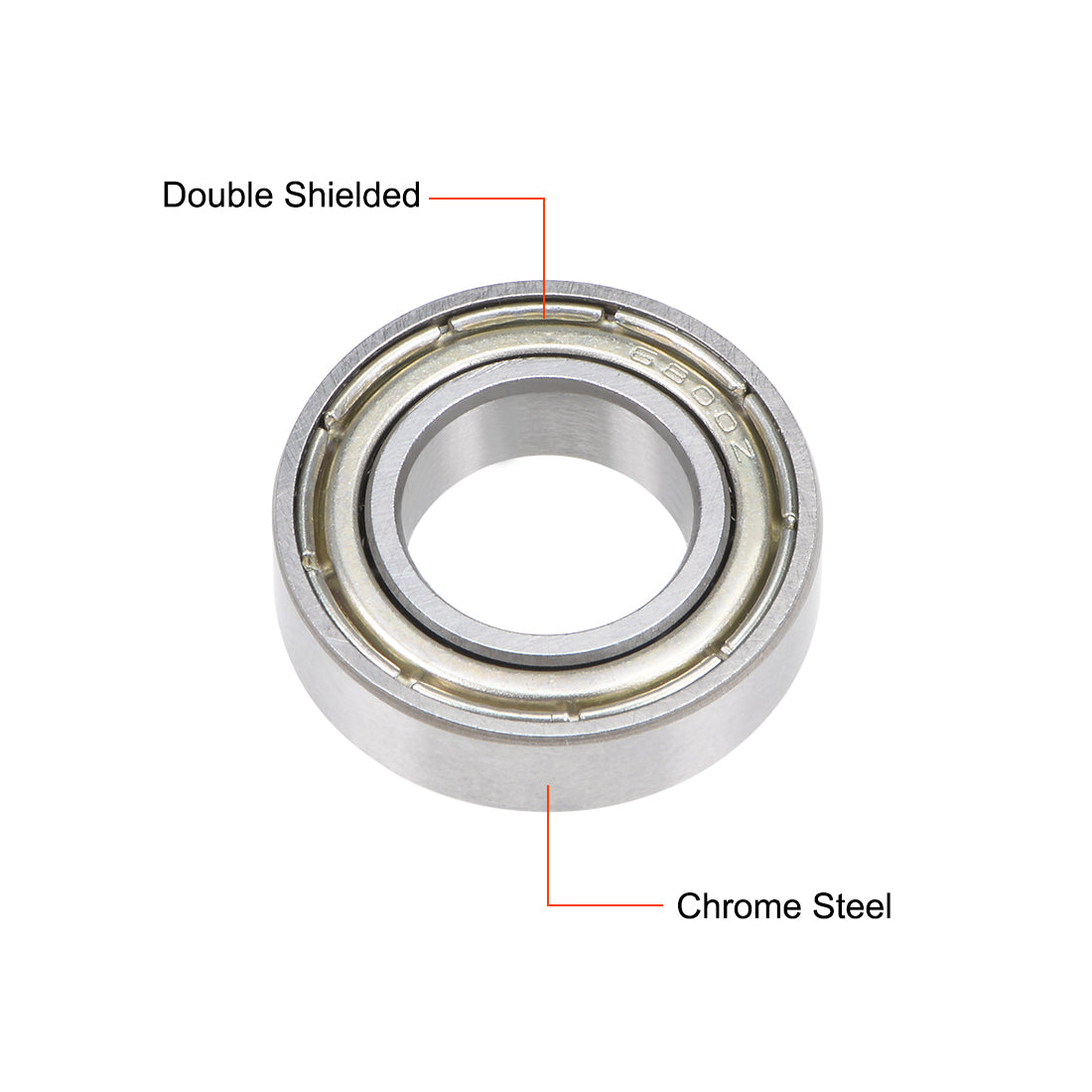 uxcell Uxcell Deep Groove Ball Bearings Thin Section Double Shield Chrome Steel