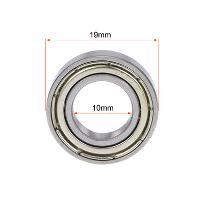 Harfington Uxcell Deep Groove Ball Bearings Thin Section Double Shield Chrome Steel