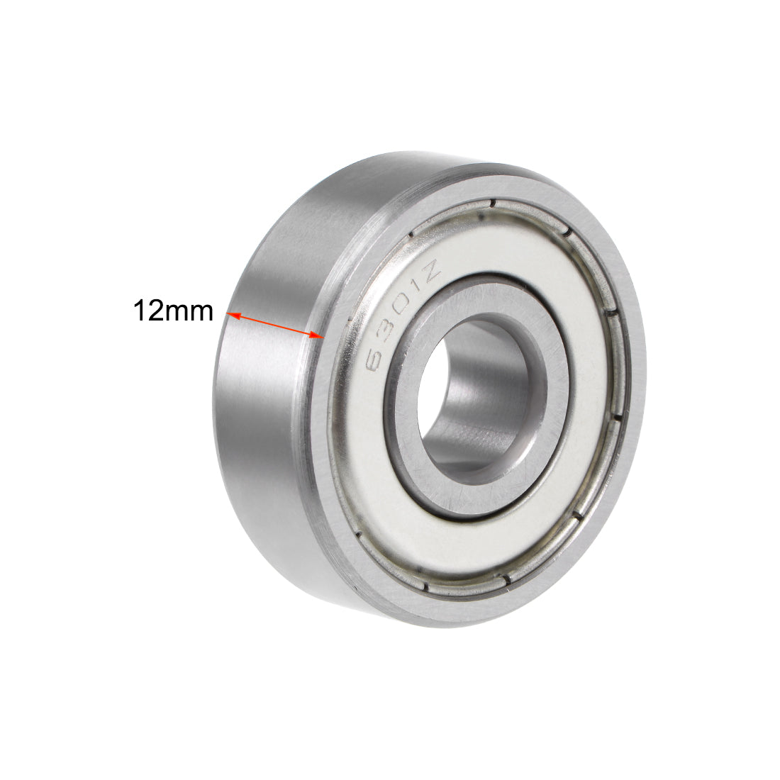 uxcell Uxcell Deep Groove Ball Bearings Metric Double Shield Chrome Steel ABEC1 Z1