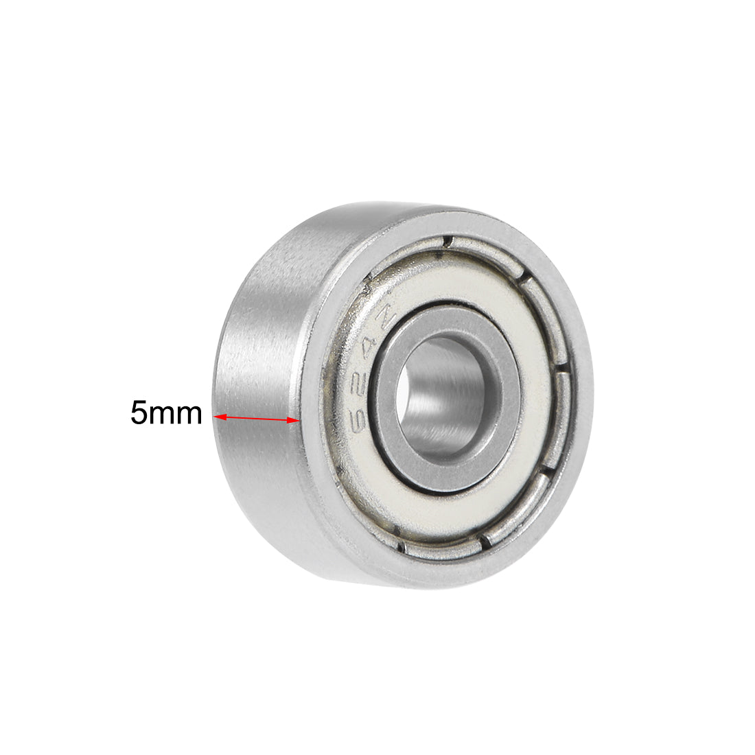 uxcell Uxcell Deep Groove Ball Bearings Metric Double Shielded Chrome Steel ABEC1 Z1 Level