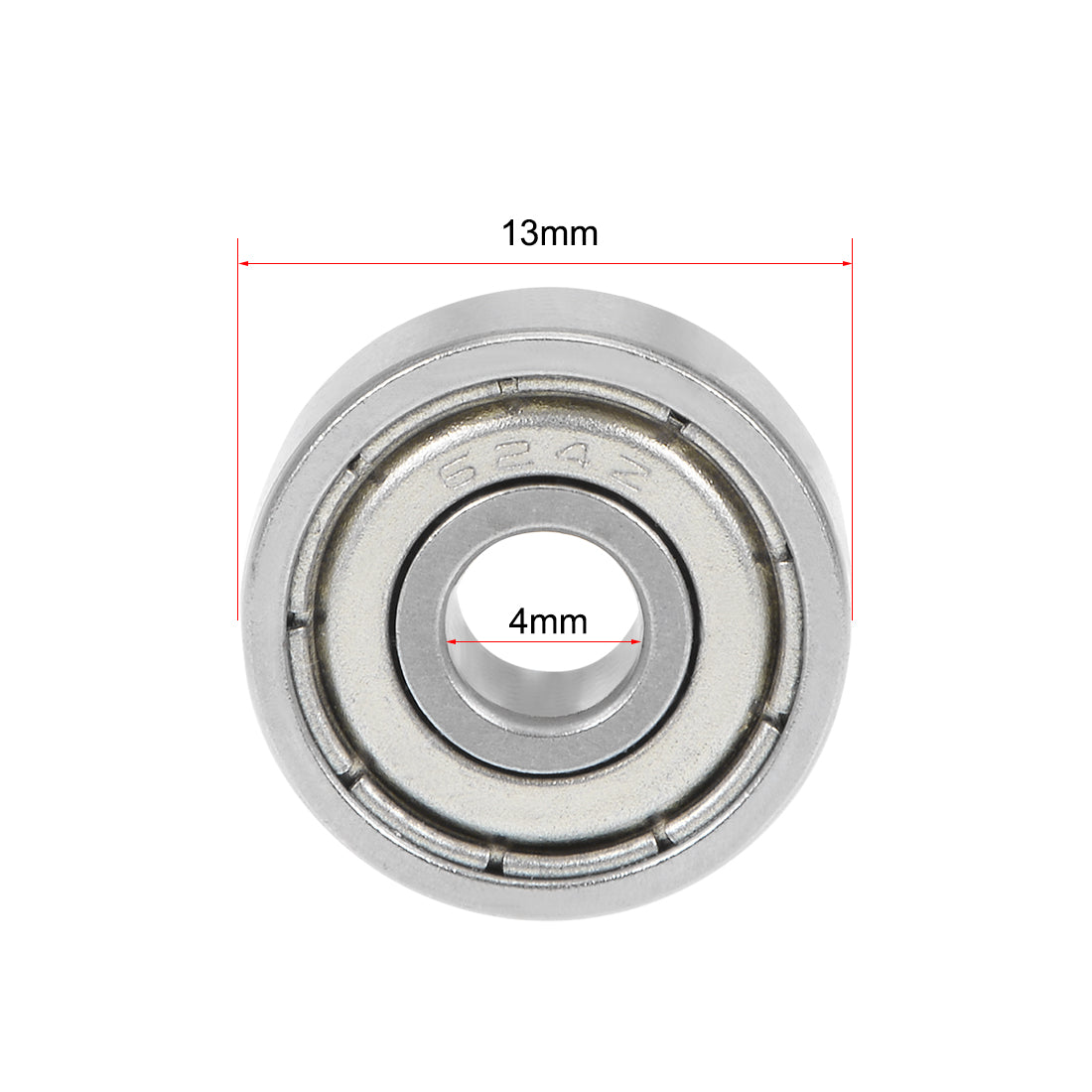 uxcell Uxcell Deep Groove Ball Bearings Metric Double Shielded Chrome Steel ABEC1 Z1 Level