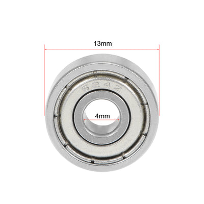 Harfington Uxcell Deep Groove Ball Bearings Metric Double Shielded Chrome Steel ABEC1 Z1 Level