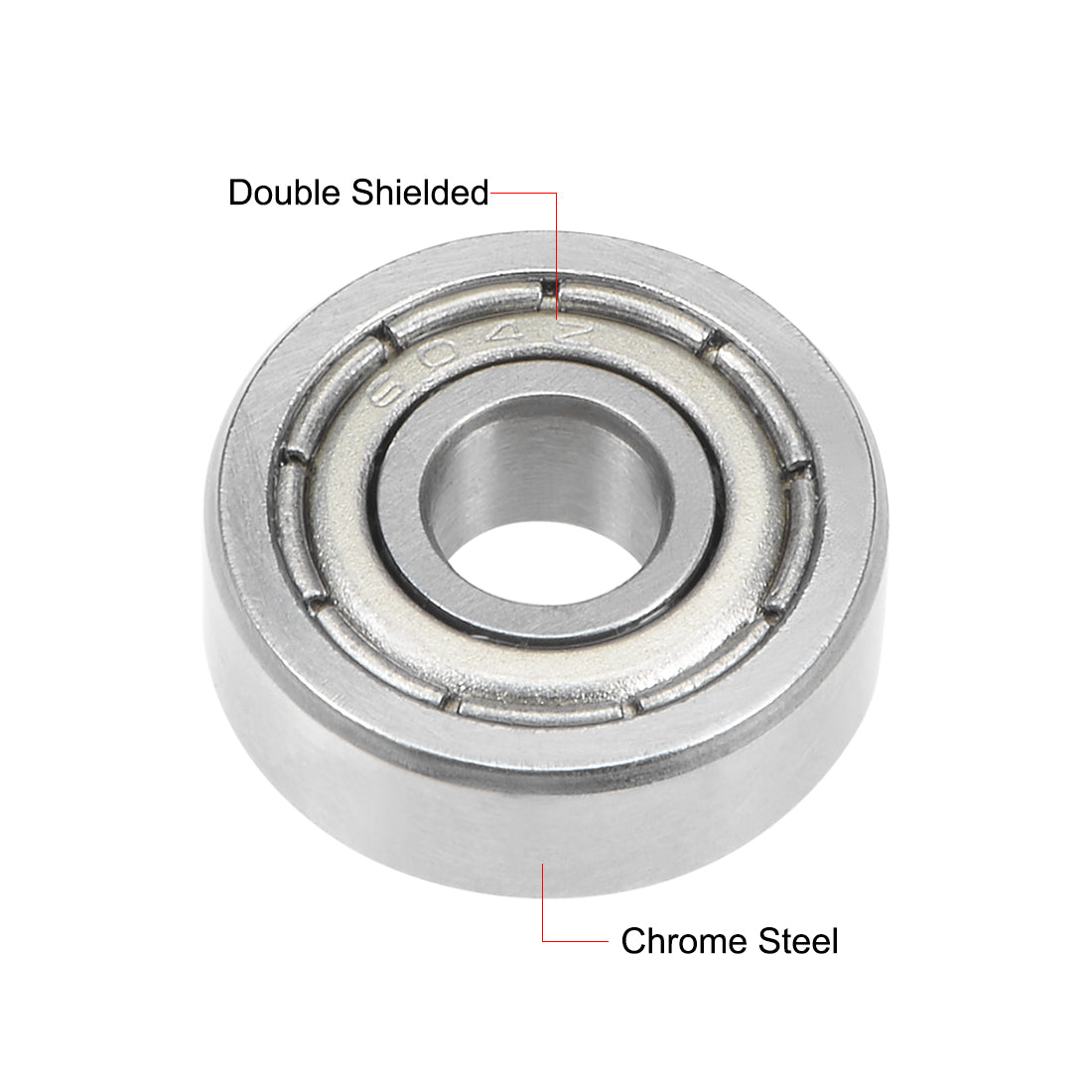 uxcell Uxcell Deep Groove Ball Bearings Metric Double Shielded Chrome Steel P0 Z1 Level