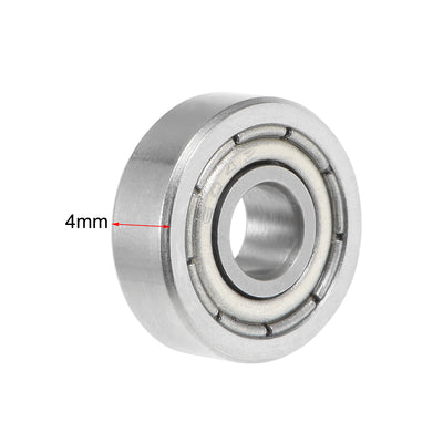 Harfington Uxcell Deep Groove Ball Bearings Metric Double Shielded Chrome Steel P0 Z1 Level