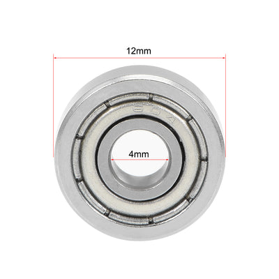 Harfington Uxcell Deep Groove Ball Bearings Metric Double Shielded Chrome Steel P0 Z1 Level