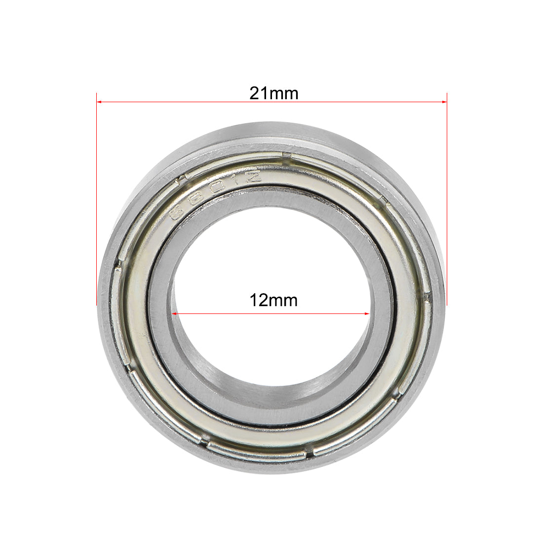 uxcell Uxcell Deep Groove Ball Bearings Thin Section Double Shield Chrome Steel