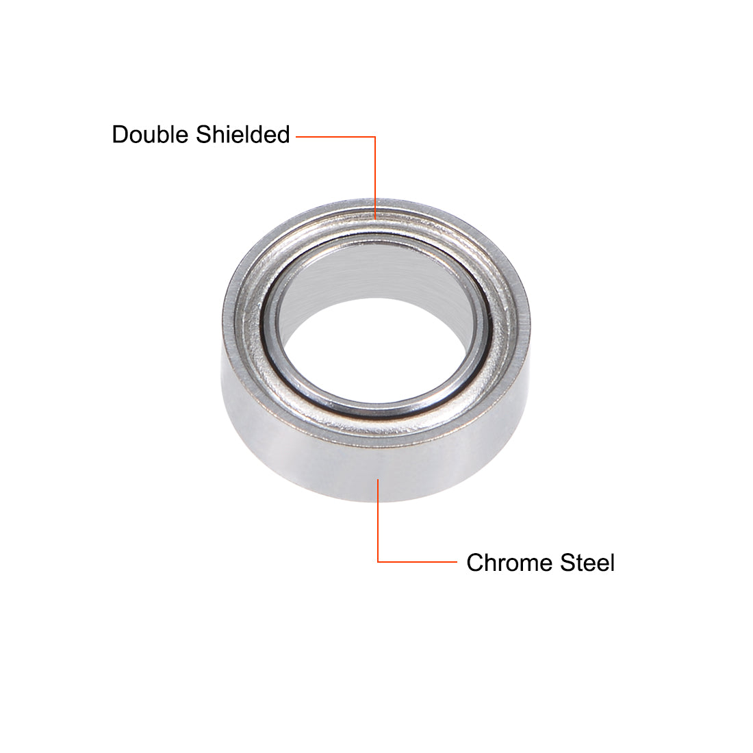 uxcell Uxcell Deep Groove Ball Bearings Metric Double Shield Chrome Steel P0 Z1