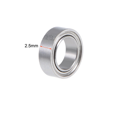 Harfington Uxcell Deep Groove Ball Bearings Metric Double Shield Chrome Steel P0 Z1