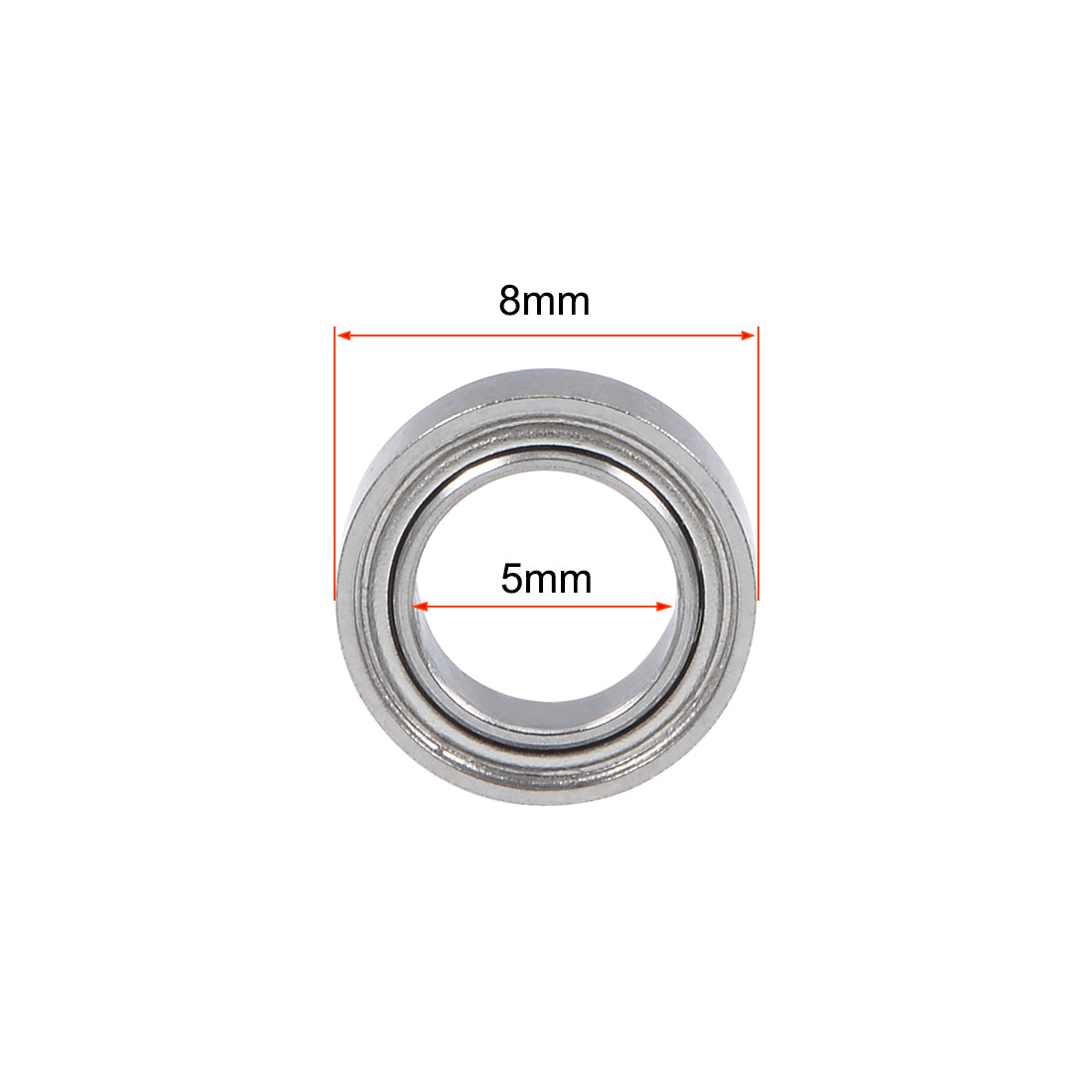 uxcell Uxcell Deep Groove Ball Bearings Metric Double Shield Chrome Steel P0 Z1