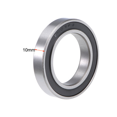 Harfington Uxcell Deep Groove Ball Bearing Double Sealed Chrome Steel Bearings