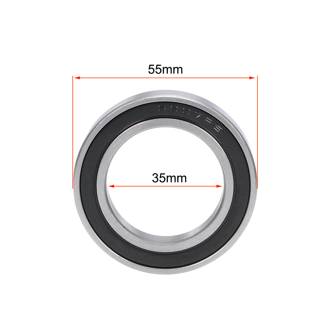 uxcell Uxcell Deep Groove Ball Bearing Double Sealed Chrome Steel Bearings