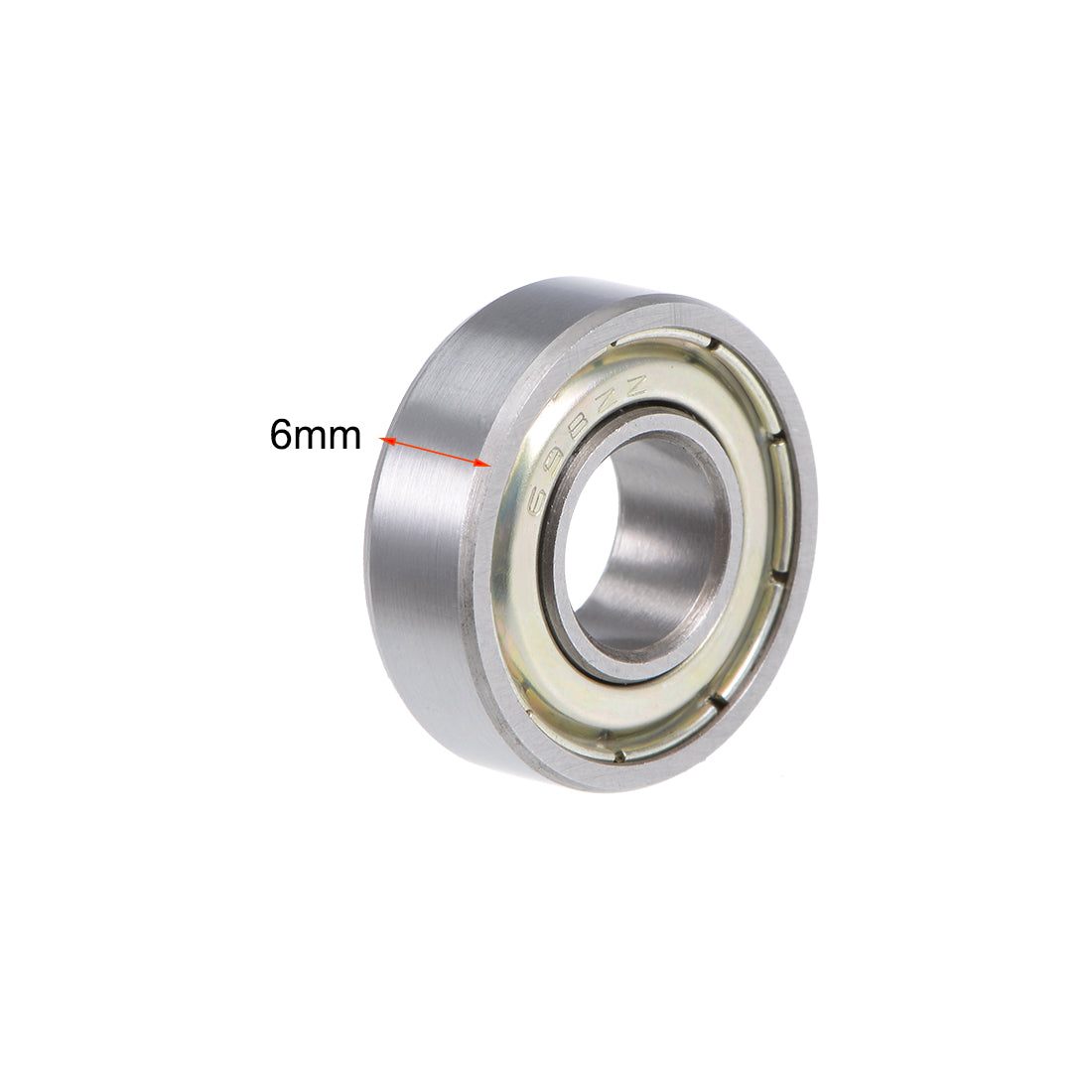 uxcell Uxcell Deep Groove Ball Bearing Metric Double Shielded Chrome Steel ABEC1 Z1 Level