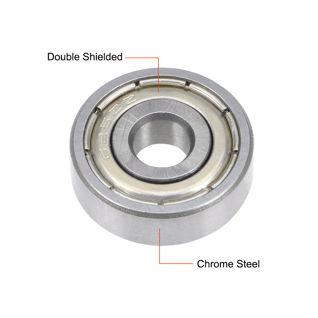 uxcell Uxcell Deep Groove Ball Bearing Metric Double Shielded Chrome Steel ABEC1 Z1