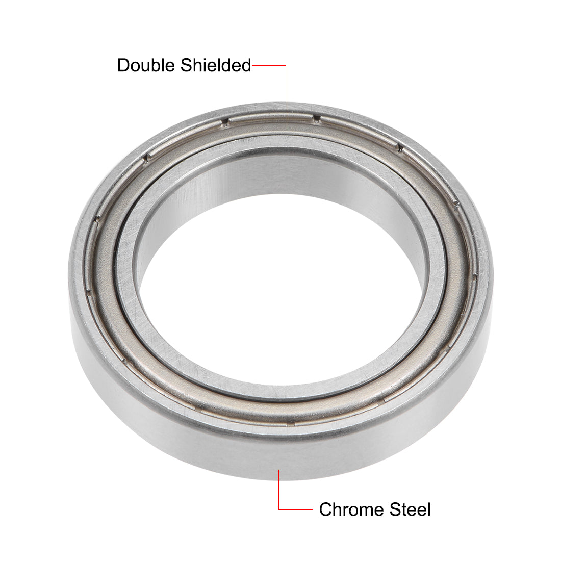 uxcell Uxcell 6805ZZ Deep Groove Ball Bearing 25x37x7mm Double Shielded Chrome Steel Bearings