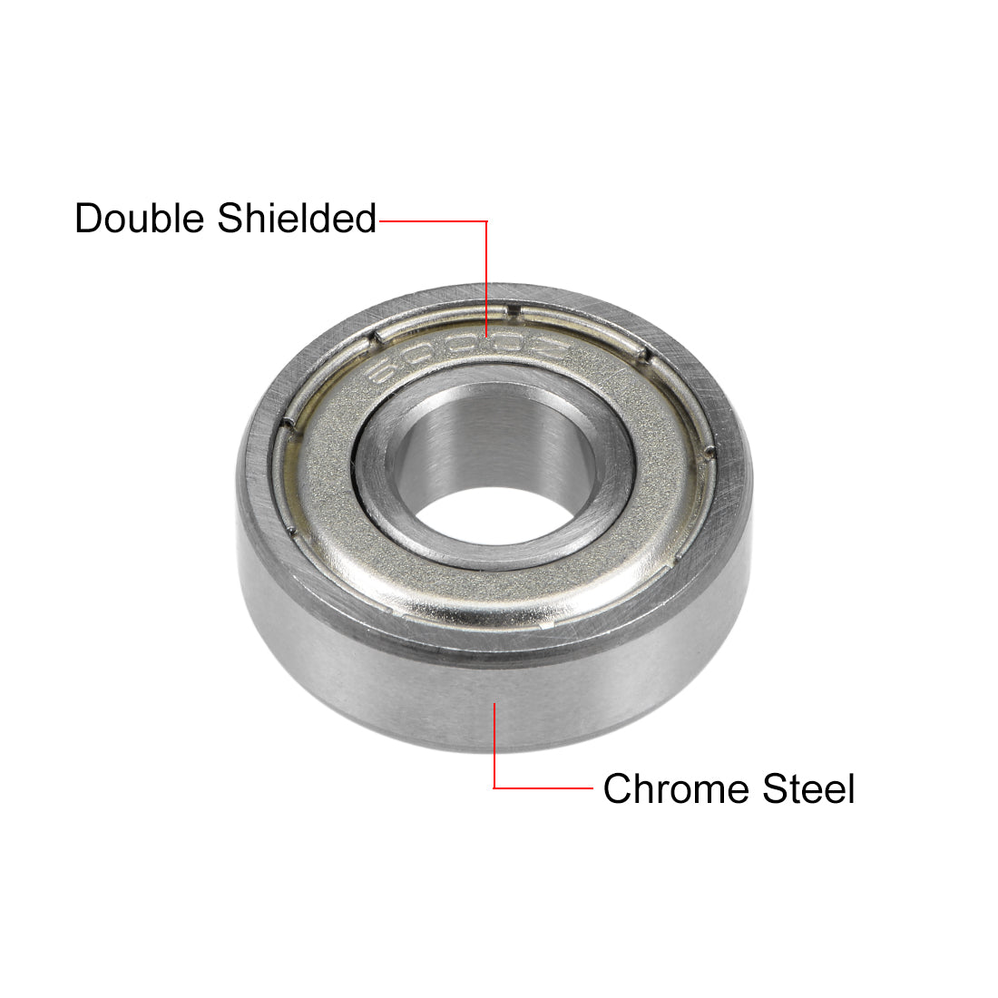 uxcell Uxcell Deep Groove Ball Bearings Metric Double Shielded Chrome Steel P0 Z1 Level