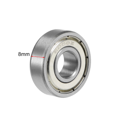 Harfington Uxcell Deep Groove Ball Bearings Metric Double Shielded Chrome Steel P0 Z1 Level