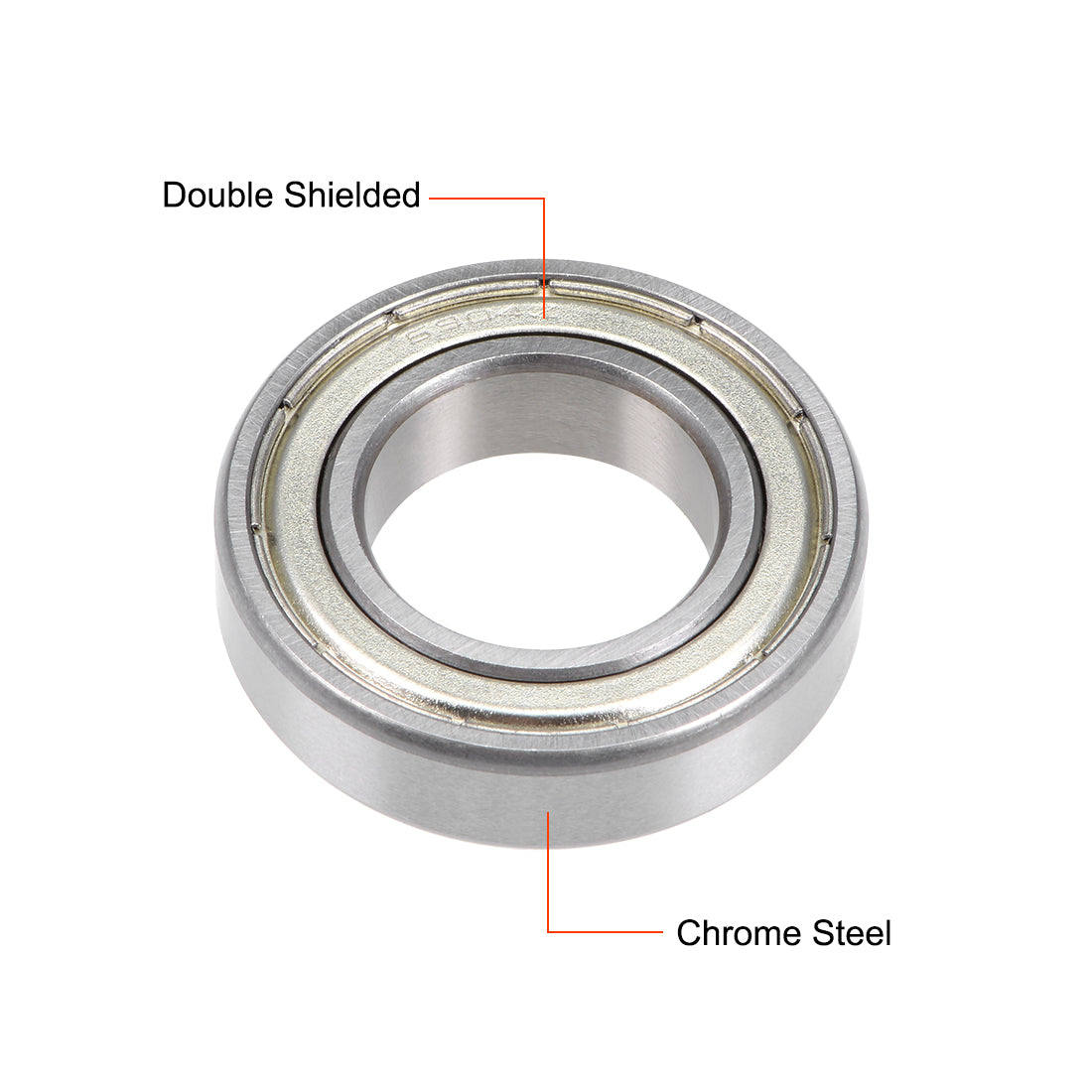 uxcell Uxcell Deep Groove Ball Bearings Thin Section Double Shielded Chrome Steel