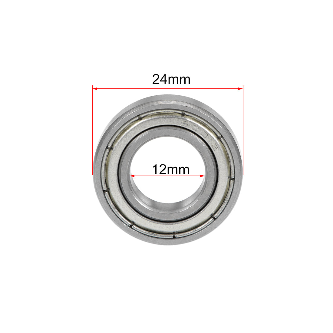 uxcell Uxcell Deep Groove Ball Bearing Double Shielded Chrome Metric Bearings P0 Z1