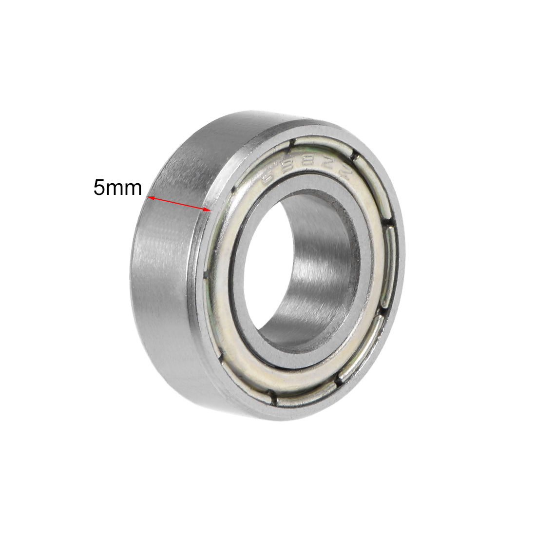 uxcell Uxcell Deep Groove Ball Bearing Metric Double Shielded Chrome Steel ABEC1 Z1 Level