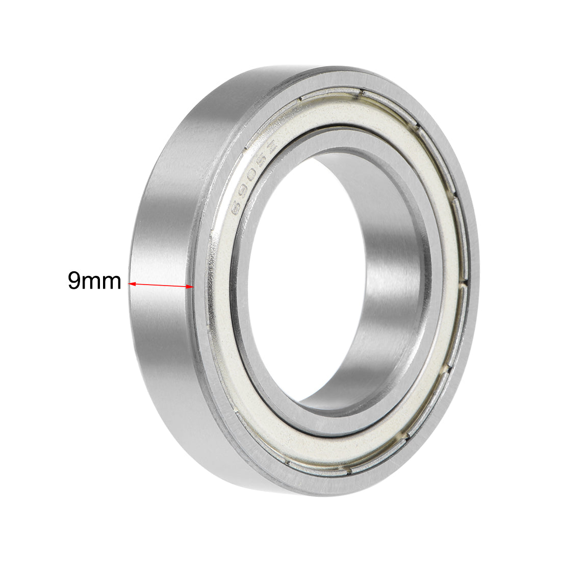 uxcell Uxcell Deep Groove Ball Bearing Metric Double Shield Chrome Steel ABEC1 Z1