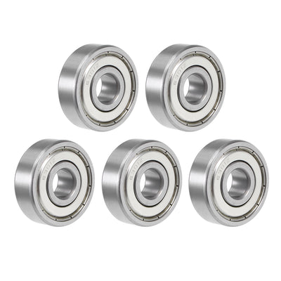 Harfington Uxcell Deep Groove Ball Bearing Metric Double Shield Chrome Steel ABEC1 Z1