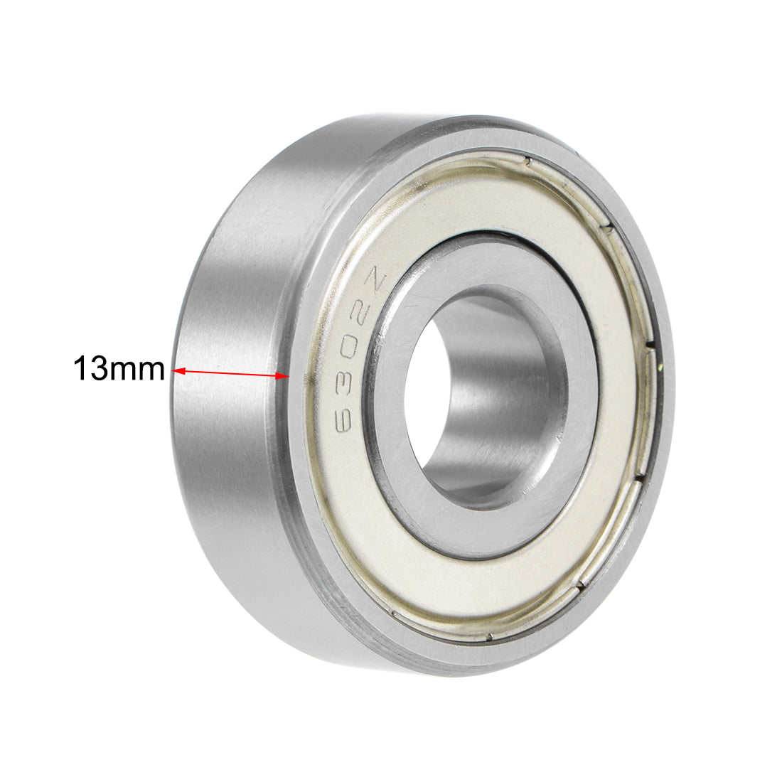 uxcell Uxcell Deep Groove Ball Bearing Metric Double Shield Chrome Steel ABEC1 Z1